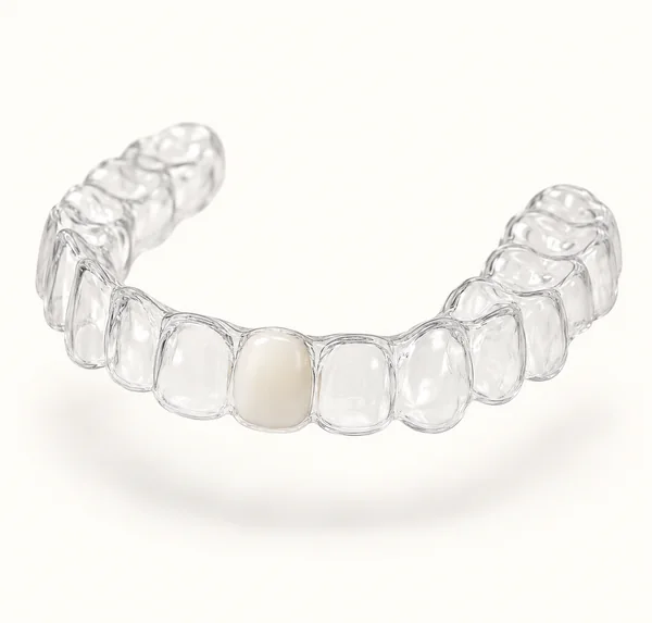 Essix with a tooth