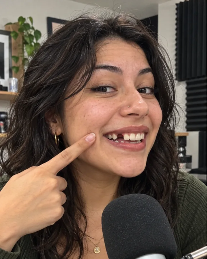 One side tooth missing