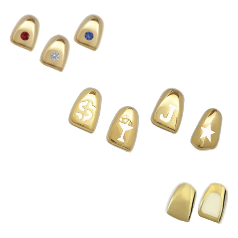 Gold-tone tooth shells