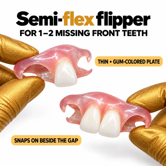 Semi-Flex flipper