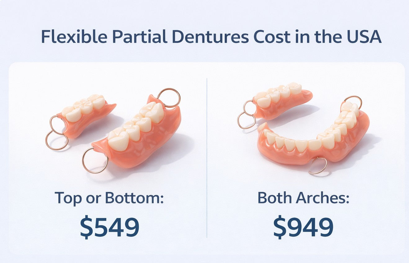 Flexible Partial Dentures Cost Without Insurance