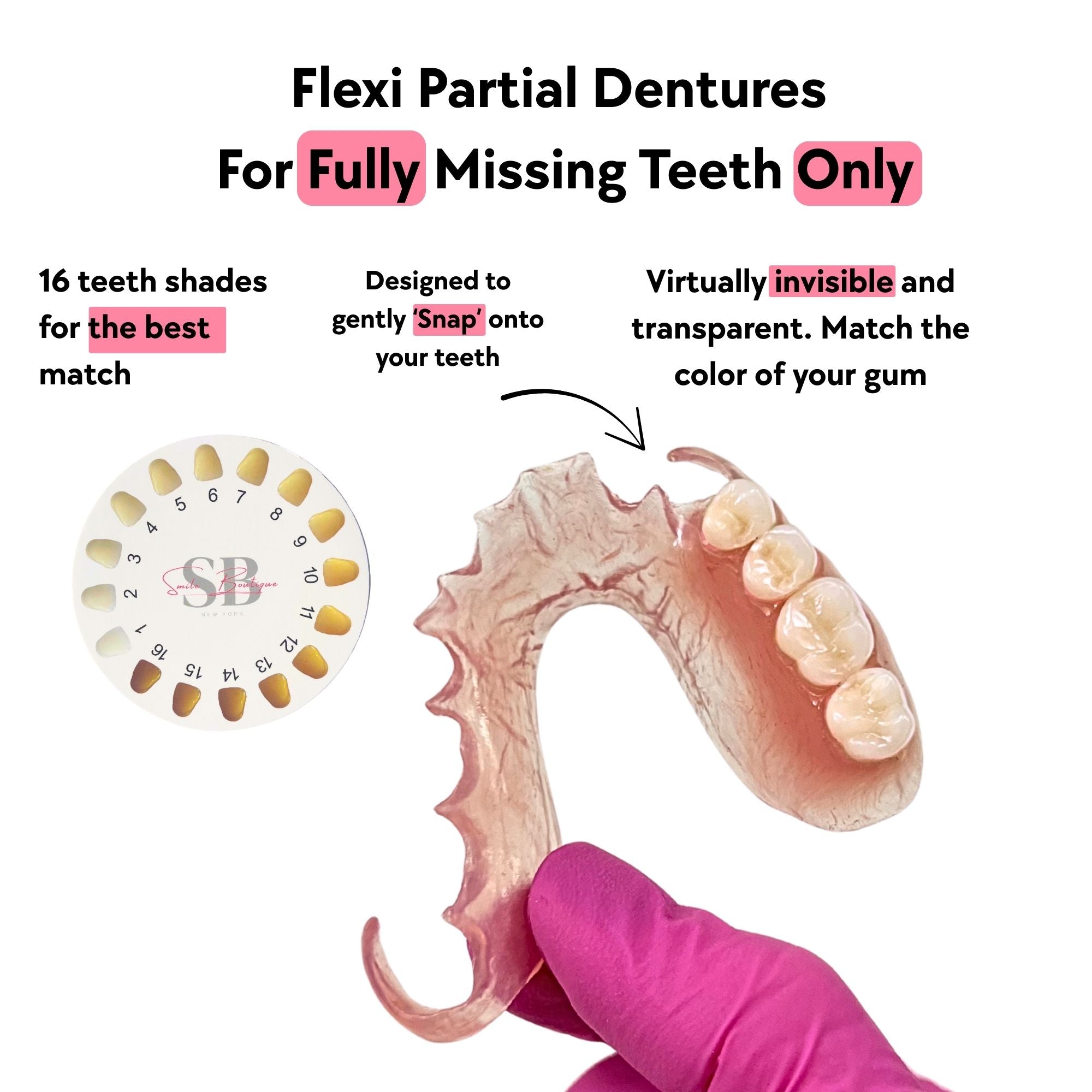 Flexible partial denture