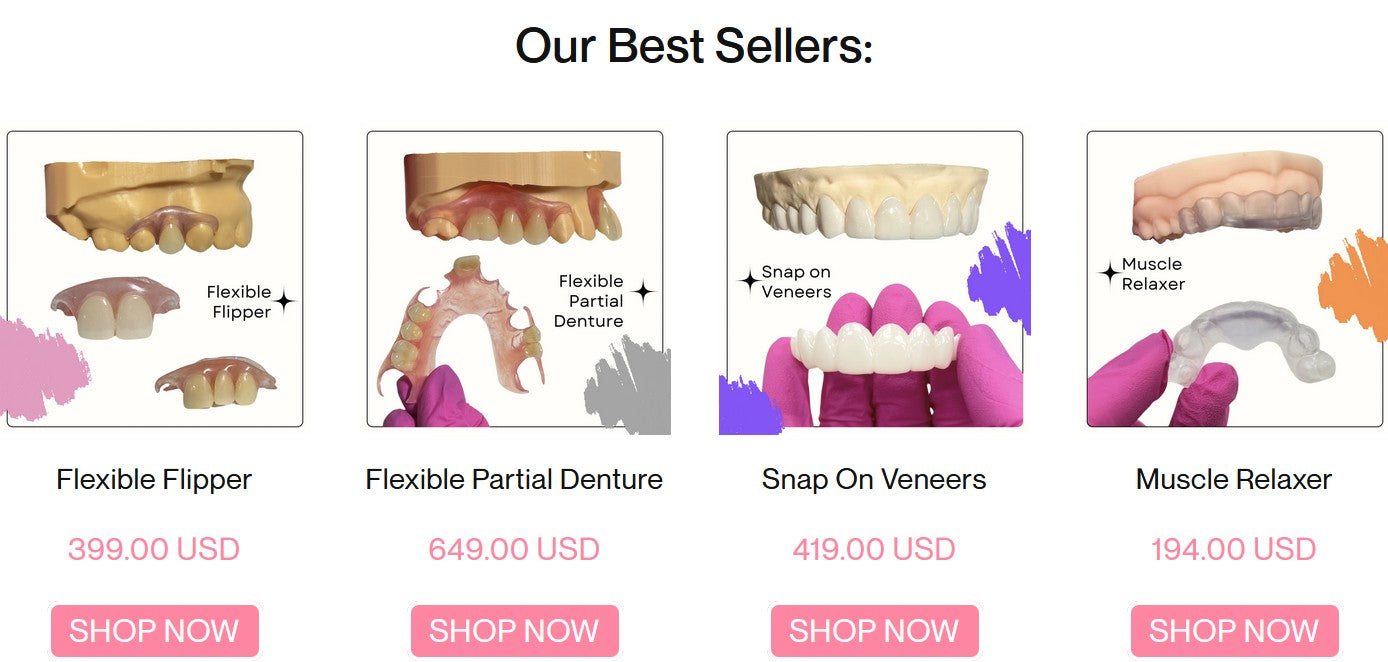 Tooth Flipper, Partial Dentures, Snap-on Veneers - Smile Lab USA